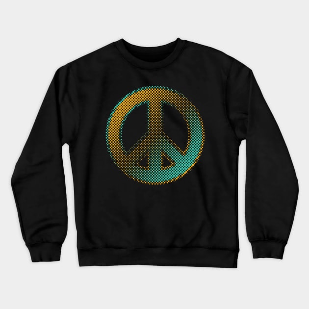 Peace and Love Crewneck Sweatshirt by dojranliev